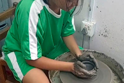 sculpture and pottery