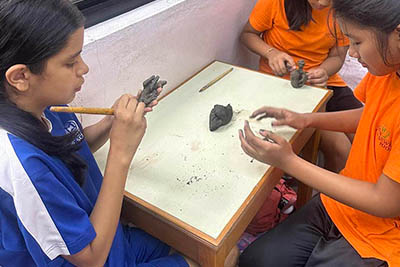 sculpture and pottery